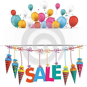 Candy Cones Banner Balloons Sale