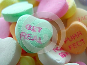 Candy Conversation Hearts - Get Real