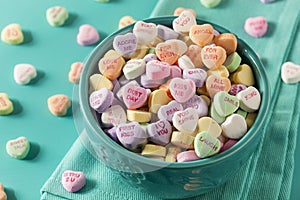 Candy Conversation Hearts for Valentine's Day