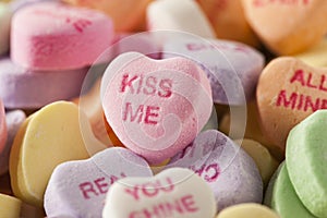 Candy Conversation Hearts for Valentine's Day