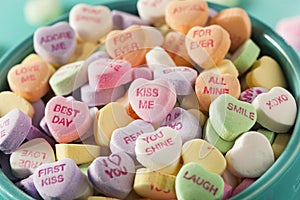 Candy Conversation Hearts for Valentine's Day