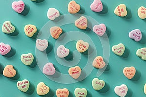 Candy Conversation Hearts for Valentine's Day