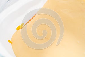Candy corn fudge photo