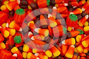 Candy corn Halloween background