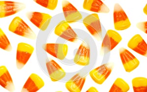Candy corn isolated on white