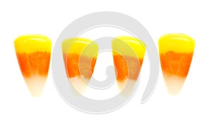 Candy corn isolated on white