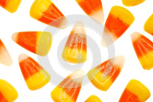 Candy corn isolated on white