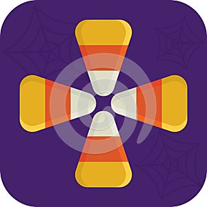 candy corn. Vector illustration decorative design