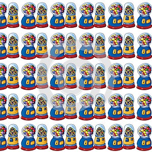 Candy dispenser gift card or cloth, pattern, repeating pattern,