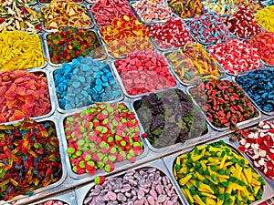 Candy Display At The Carmel Market