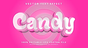 Candy editable text effect Template
