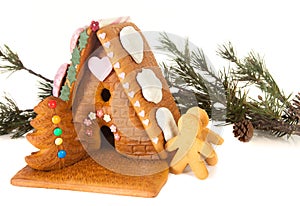 Candy gingerbread house