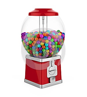 Candy Gumball Machine Isolated