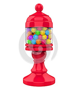 Candy Gumball Machine Isolated