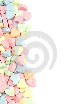 Candy hearts border