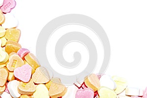 Candy hearts border