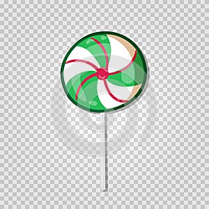 Candy lollipop icon isolated on transparent background. Vector illustration