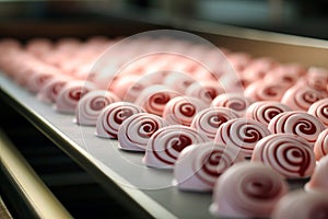 Candy making process in an industrial confectionary plant