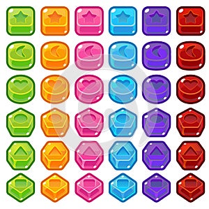 Candy Match Three Game Assets