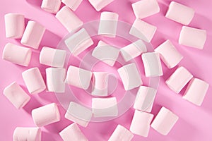 Candy pink marshmallow sweets pattern texture