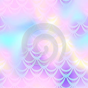 Candy pink mermaid skin background. Multicolored iridescent background.