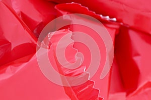 Candy in a red wrapper.