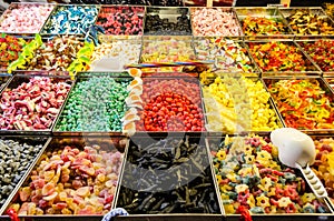 Candy sale counter