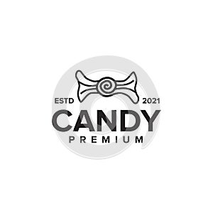 Candy shop logo design template