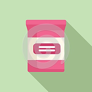 Candy snack food icon flat vector. Vending machine package