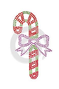 Candy stick made of rhinestones