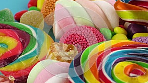 Candy Sweet Jelly Lolly and Delicious Sugar Dessert