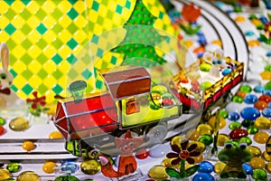 Candy train. Candy land.