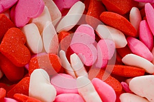 Candy Valentine's Hearts - Close-up