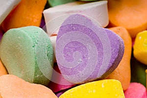 Candy Valentine's Hearts - Close-up