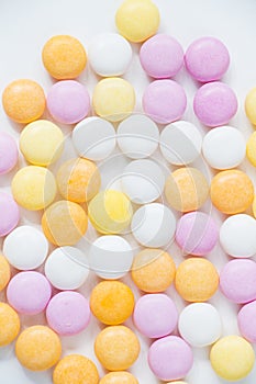 Candy on the white background photo