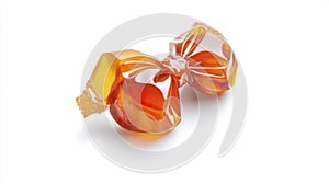 Candy Wrapper Packing Mockup Isolated on White Background