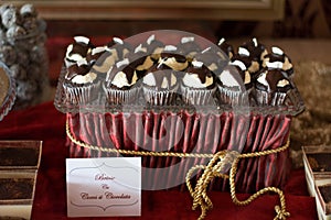 Candybar chocolate cupcakes cocos.