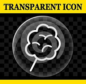 Candyfloss vector circle transparent icon