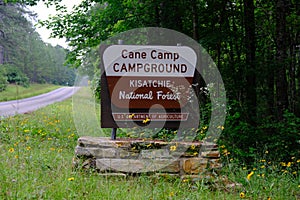 Cane Camp Campground in Kisatchie National Forest in Louisiana
