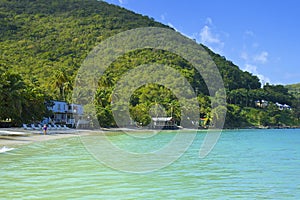 Cane Garden Bay beach in Tortola, Caribbean