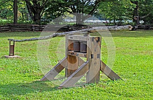 Cane grinder used to make molasses in Cades Cove