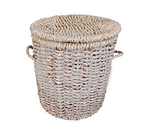 Cane laundry basket