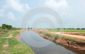 Canel in rural of Thailand