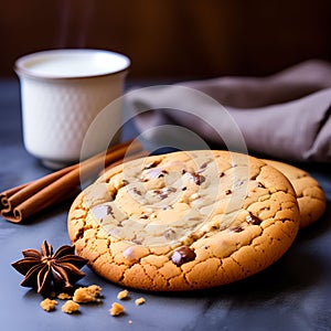 Canela Cookie Elegance: Realistic Professional Photography