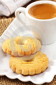 Canestrelli with coffee
