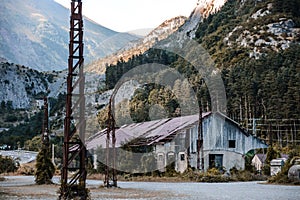 Canfranc abandoned train station in spainish pyrenees