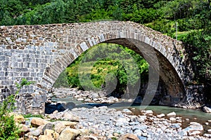 Canfranc, old Pon Nou bridge