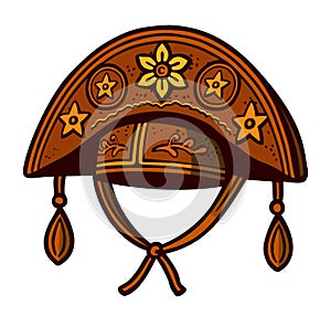 Cangaceiro hat. Vector isolated illustration