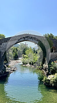 Cangas de Onis bridge in Spain