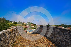 Cangas de Onis roman bridge in Asturias Spain